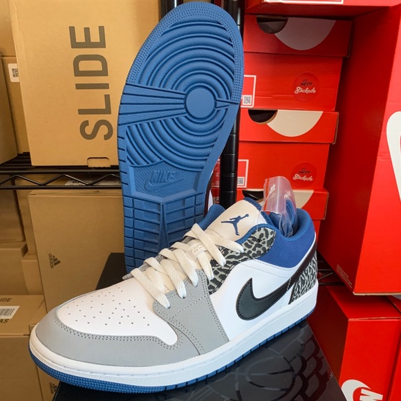 Nike Air Jordan 1 Low SE True Blue Shoes DM1199-140 Men's Sizes - Picture 10 of 11